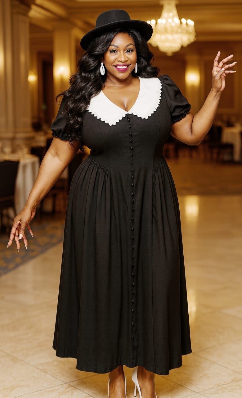 Elegant French Maid Dress Costume