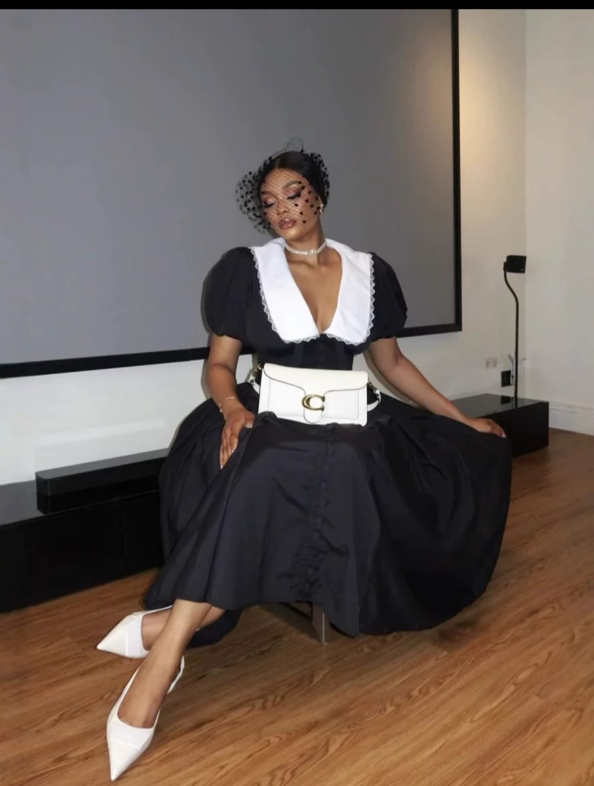 Elegant French Maid Dress Costume